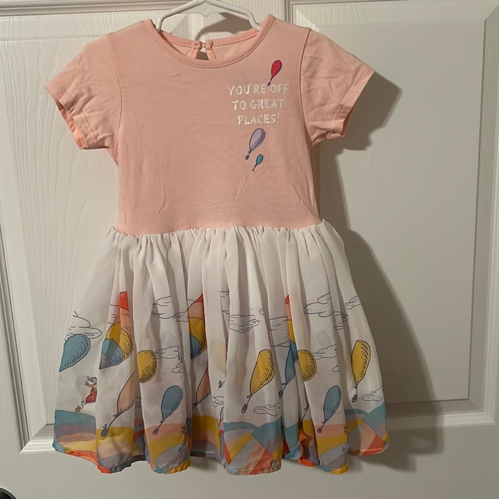 Dr Seuss Oh the Places You’ll Go dress.  Size 3T